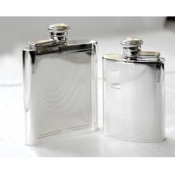 Sterling Silver Hip Flask - Kidney