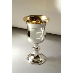 Sterling Silver Kiddush Cup gilt inside