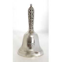 Sterling Silver Dinner Bell Filigree Handle