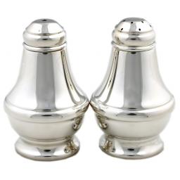 Large Sterling Silver Salt and Pepper Set