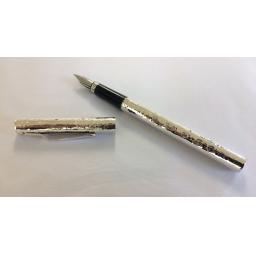 Hammered Finished Sterling Silver Pens