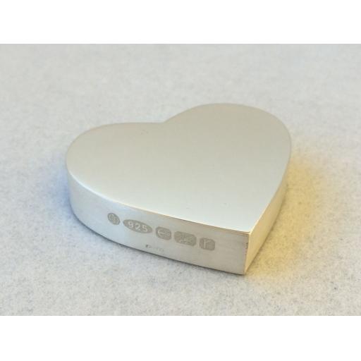 Sterling Silver Heart Paperweight