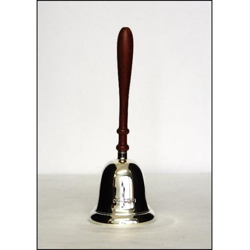 Sterling Silver Dinner Bell with wooden handle